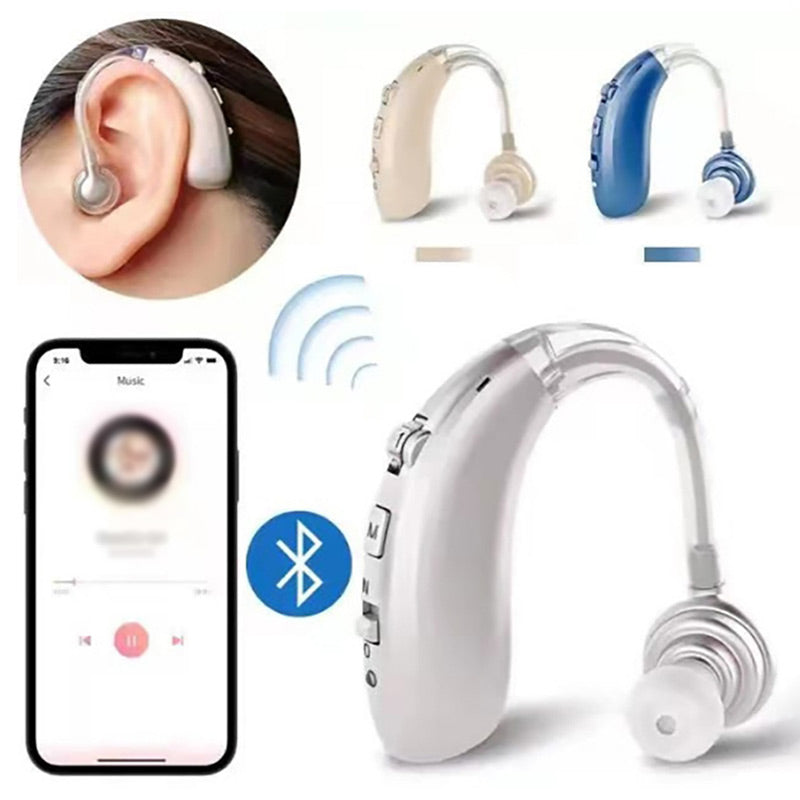 BowLift | USB rechargeable Bluetooth hearing aid headphones for seniors