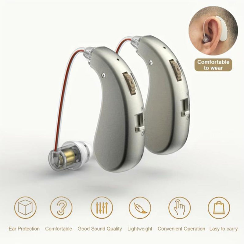 BowLift | USB rechargeable Bluetooth hearing aid headphones for seniors