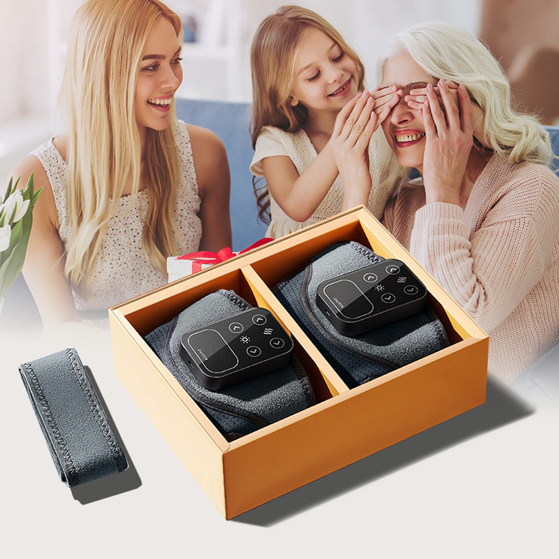 BowLift | Heated Knee Brace with Massage | Adjustable Thermal & Vibration Support | USB/Wall Powered