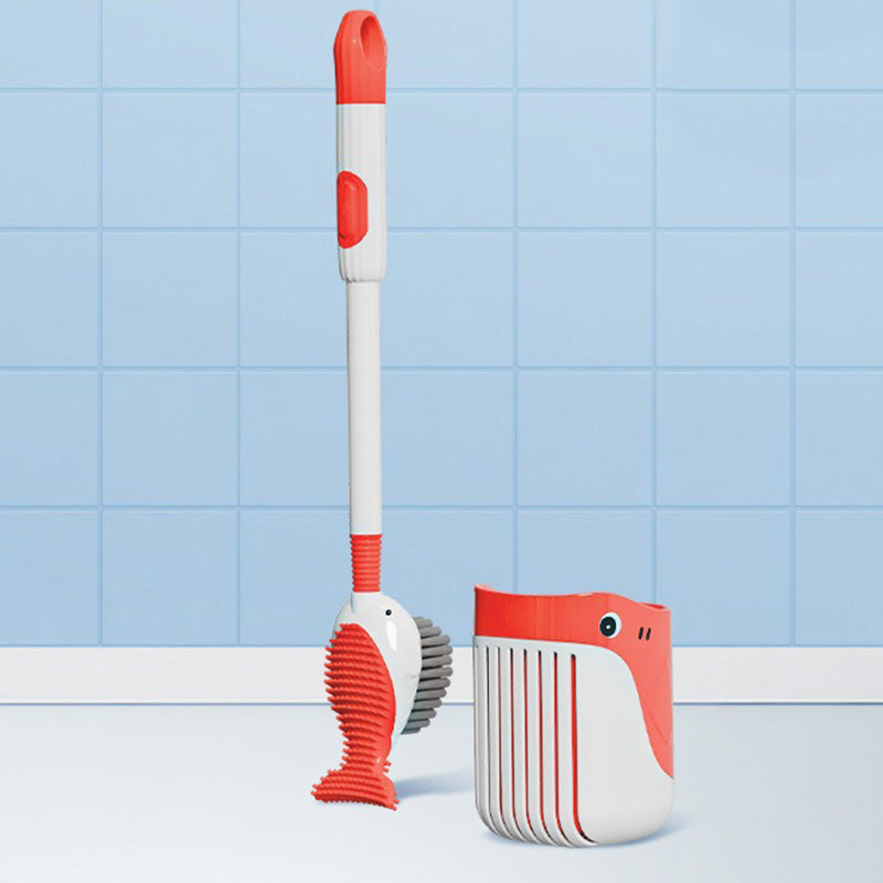 BowLift | Wall-mounted suction cup toilet brush set
