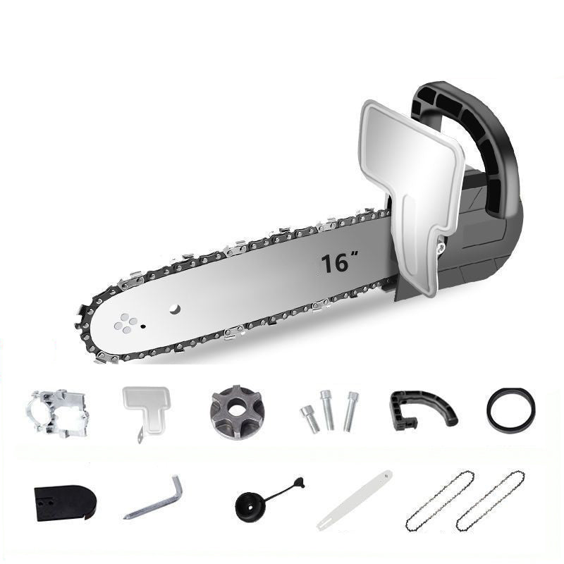 BowLift | Angle grinder converted to electric chainsaw