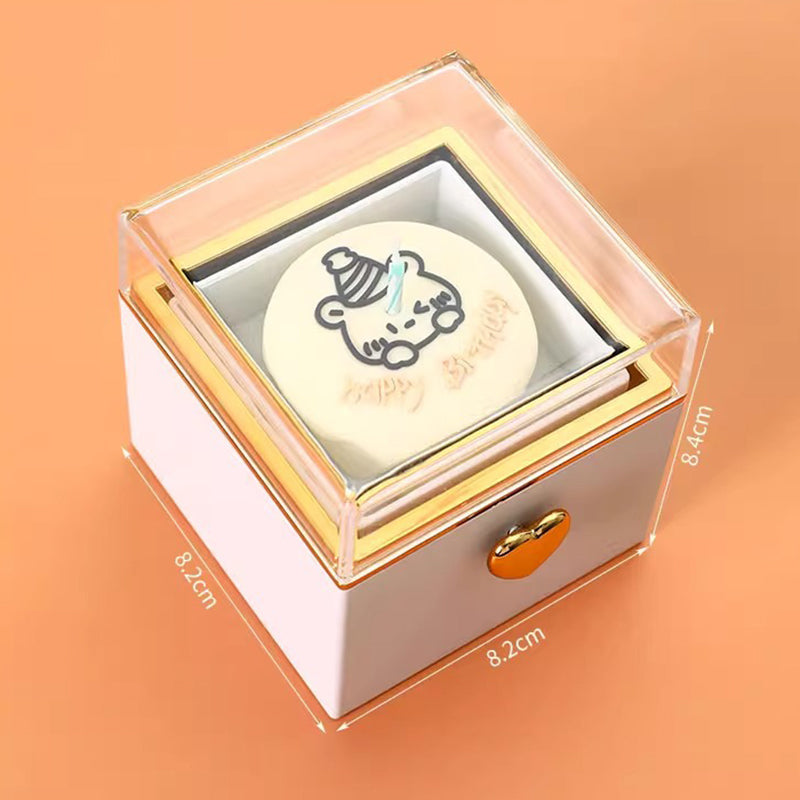 BowLift | Creative sweet bear cake rotating ring box