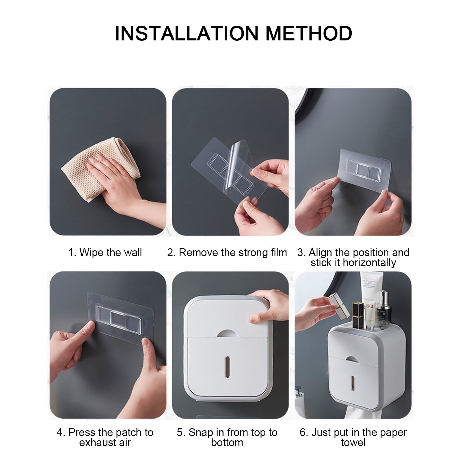 BowLift | Flush-free toilet paper holder box