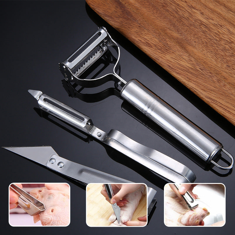 BowLift | 3-piece set with peeling tools in stainless steel