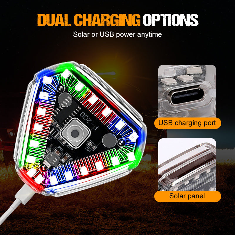 BowLift | Super sharp solar flashing warning lights