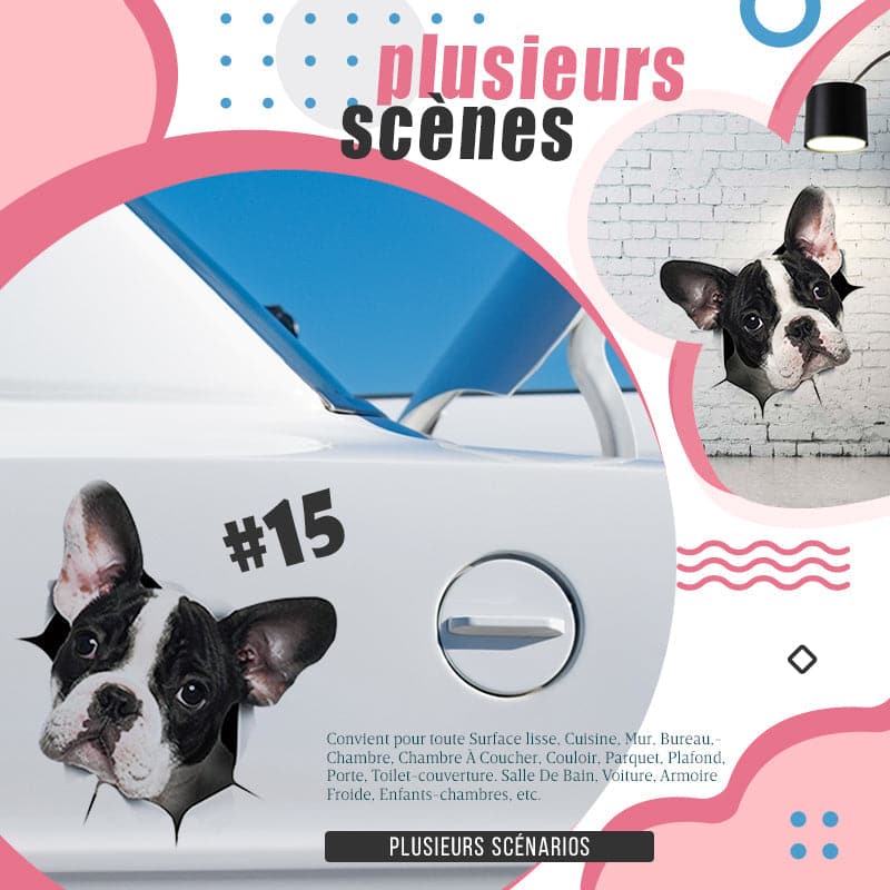 BowLift | 3D stickers with cats and dogs that can be removed