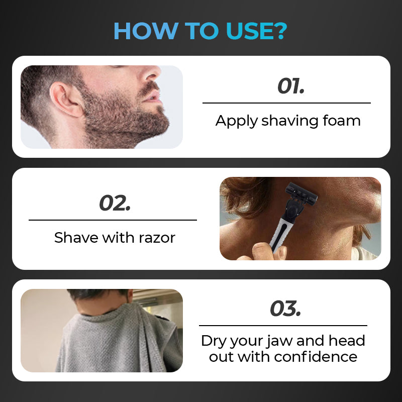 BowLift | 6-blade razor with single snap-in head