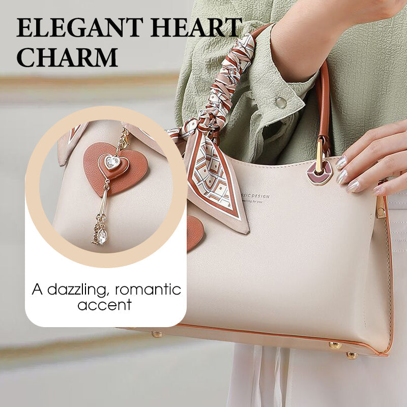 BowLift | Elegant women's handbag with sparkling heart pendant