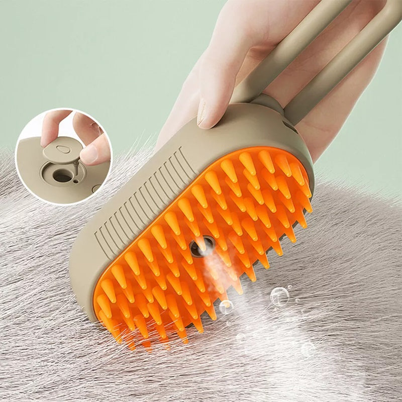 BowLift | Cat Steam Brush For Pet Grooming