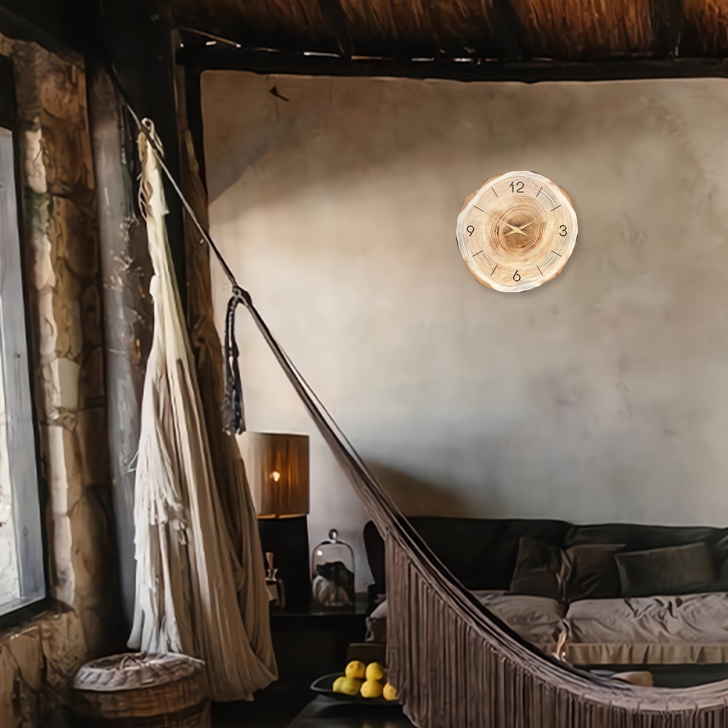 BowLift | Elegant Wooden Wall Clock for Stylish and Quiet Interiors