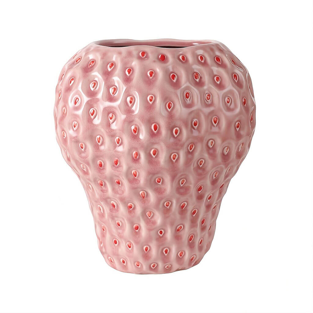 BowLift | Strawberry-structured ceramic vase
