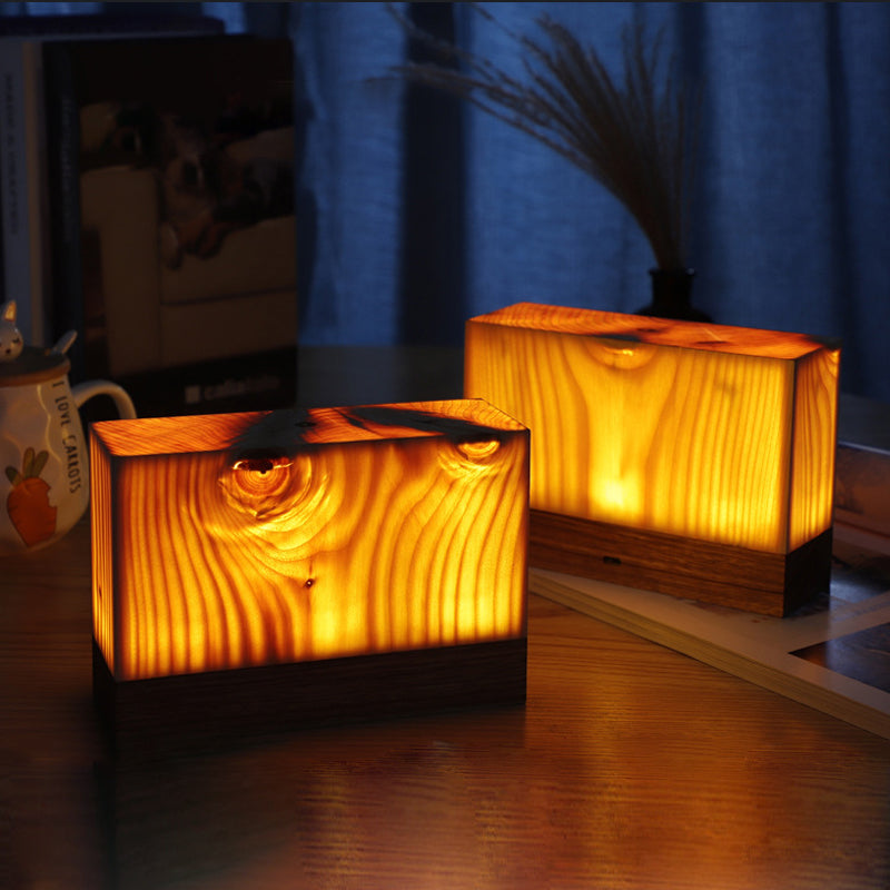 BowLift | Stylish LED Table Lamp - WoodGlow