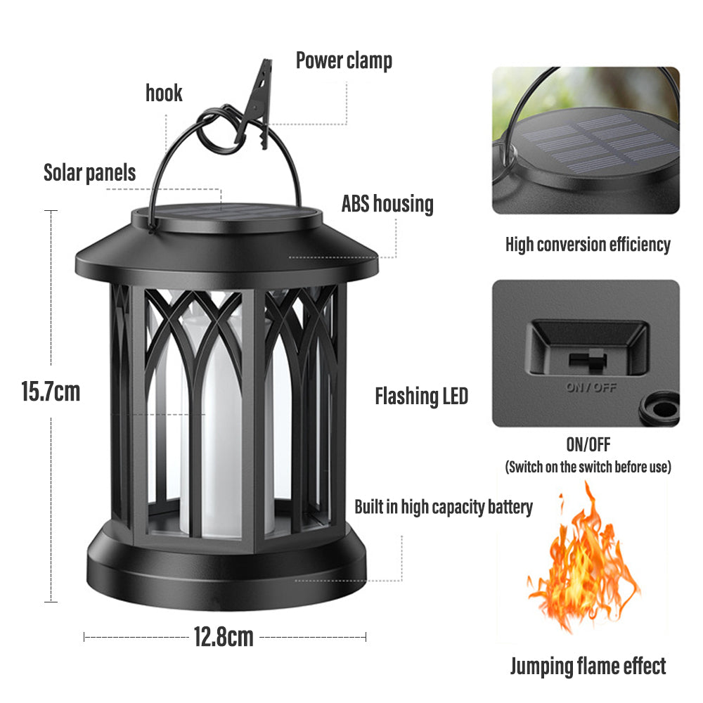 BowLift | FlameGlow™ - Hanging Solar Flame Lantern (2-Pack)
