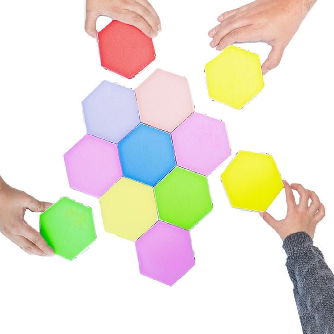 BowLift | Interactive Hexagonal LED Panels with RGB Color Control and Music Synchronization