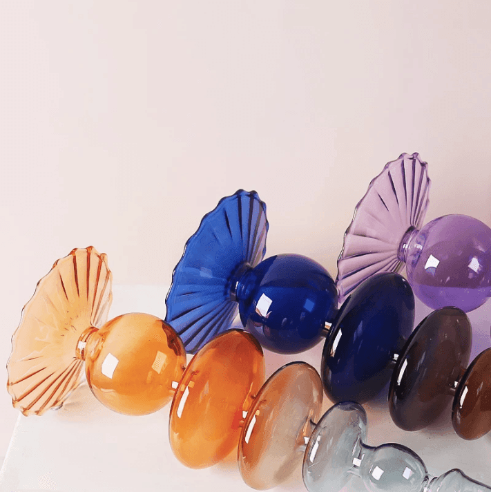 BowLift | Two Color Glass Classic Craft Candle Holder