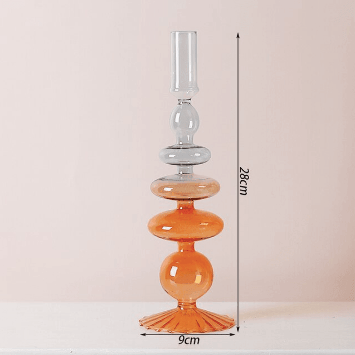 BowLift | Two Color Glass Classic Craft Candle Holder