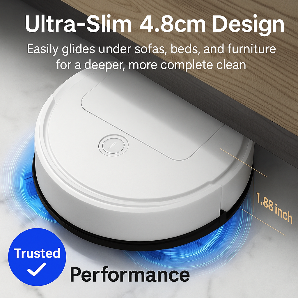 BowLift | 3-in-1 Robot Vacuum Cleaner | Powerful Suction, Smart Navigation & Ideal for Pet Owners and Busy Households