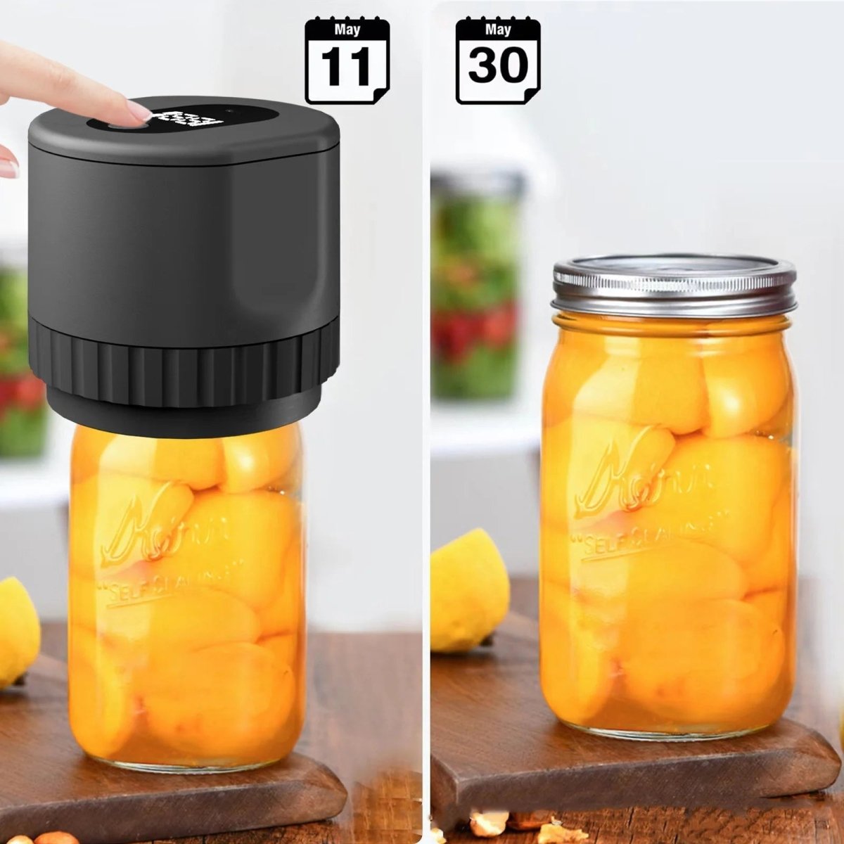 BowLift | AirLock Go – Compact, Wireless Food Preserver with LED Display