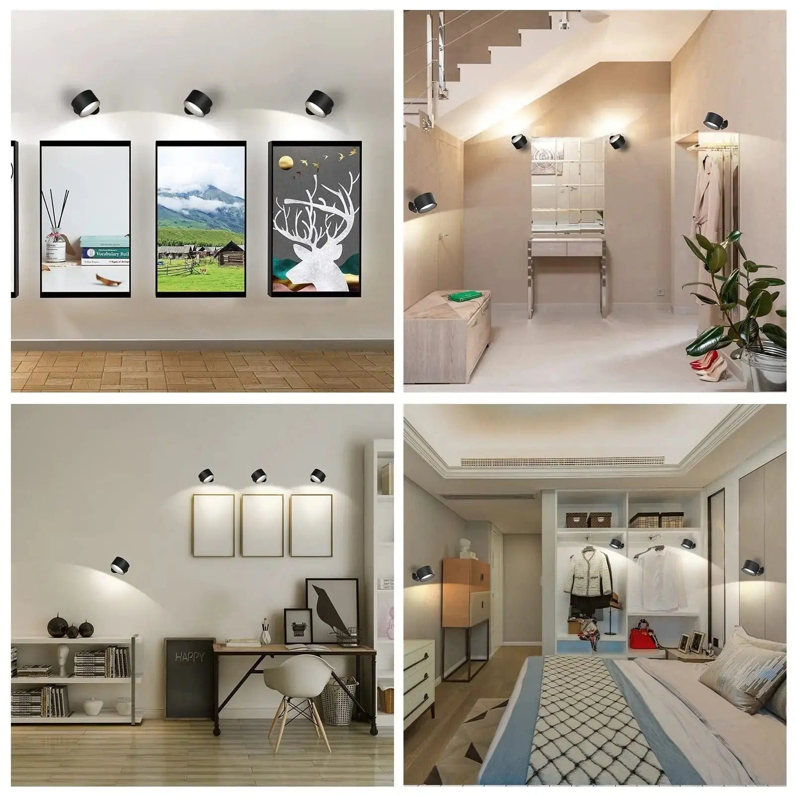 BowLift | Battery Operated Wall Light | Rechargeable, 360° Adjustable & Wireless for Bedrooms, Hallways & Reading Corners
