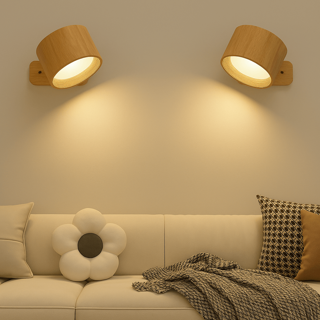 BowLift | Battery Operated Wall Light | Rechargeable, 360° Adjustable & Wireless for Modern Interiors