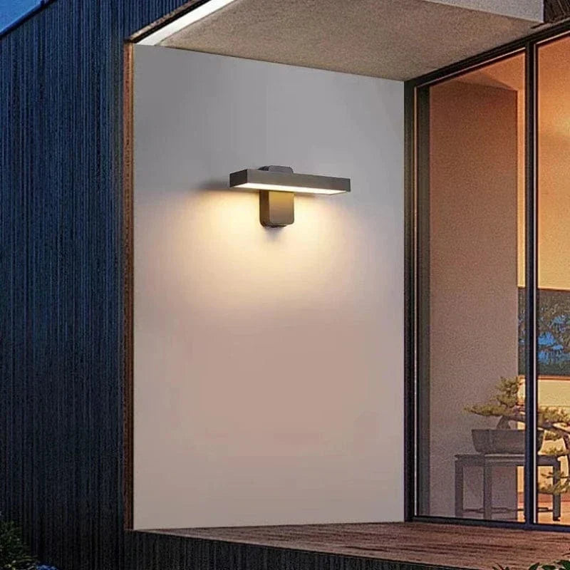 BowLift | PIR Motion Sensor Outdoor Wall Light | IP65 Waterproof, Rotatable Design & Adjustable Length for Gardens and Entrances