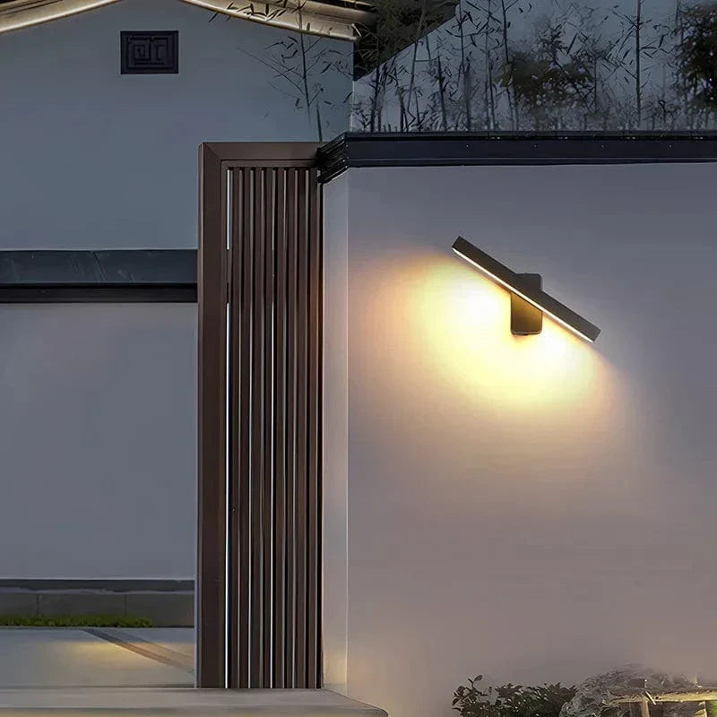 BowLift | PIR Motion Sensor Outdoor Wall Light | IP65 Waterproof, Rotatable Design & Adjustable Length for Gardens and Entrances