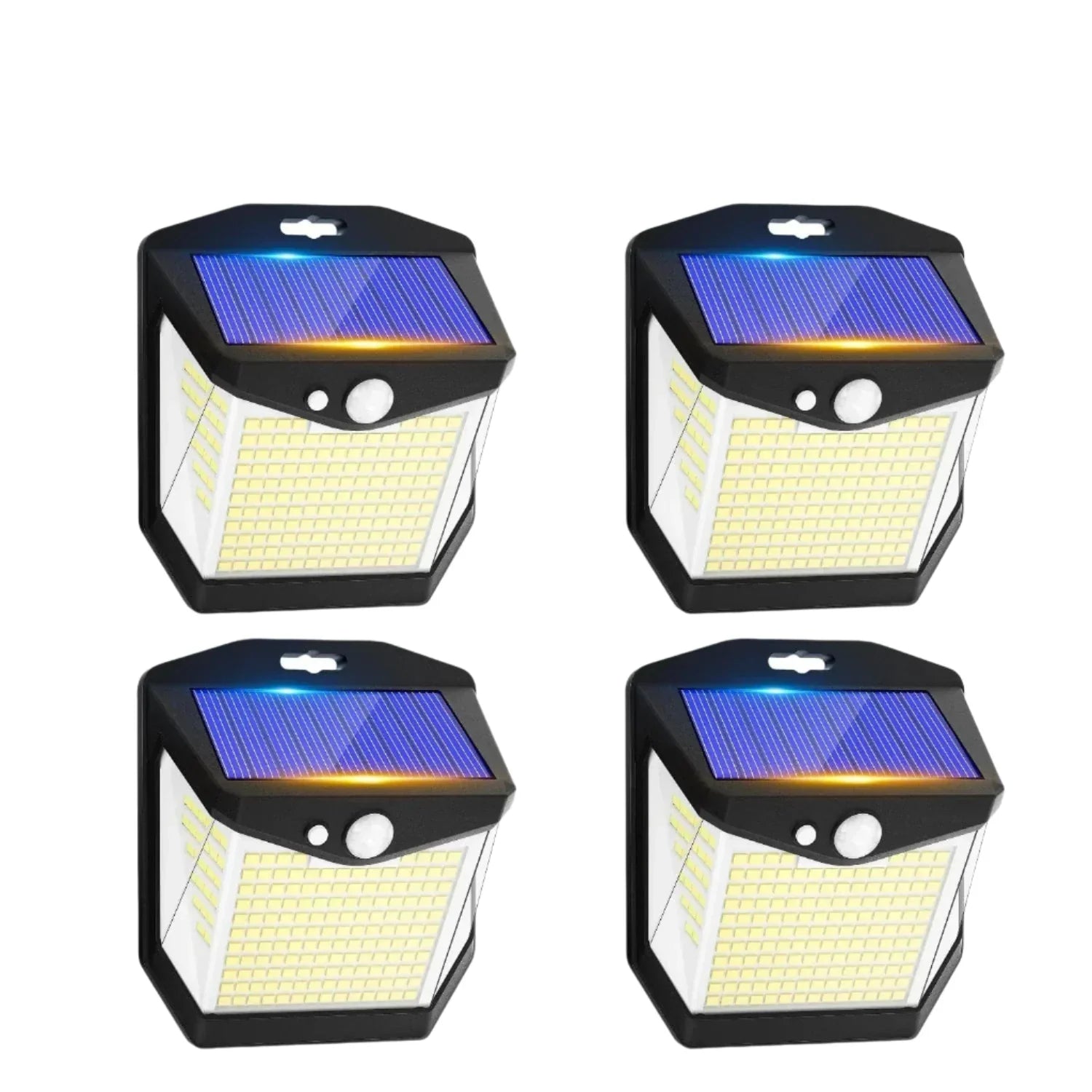 BowLift | 2x Solar LED Wall Light with Motion Sensor | Waterproof, 270° Wide Angle & 3 Modes for Outdoor Security in Gardens and Yards