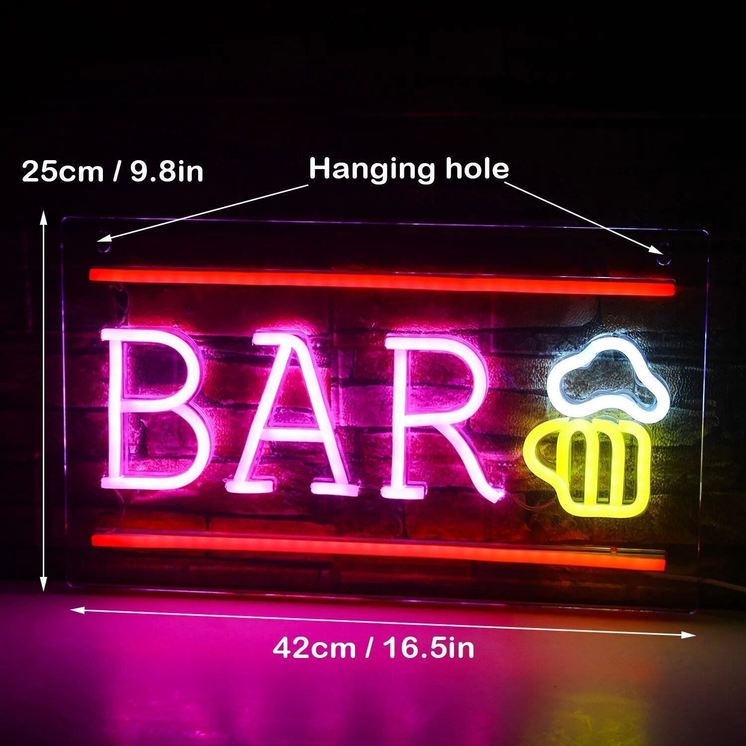 BowLift | Lively Cocktails & Beer LED Neon Wall Sign