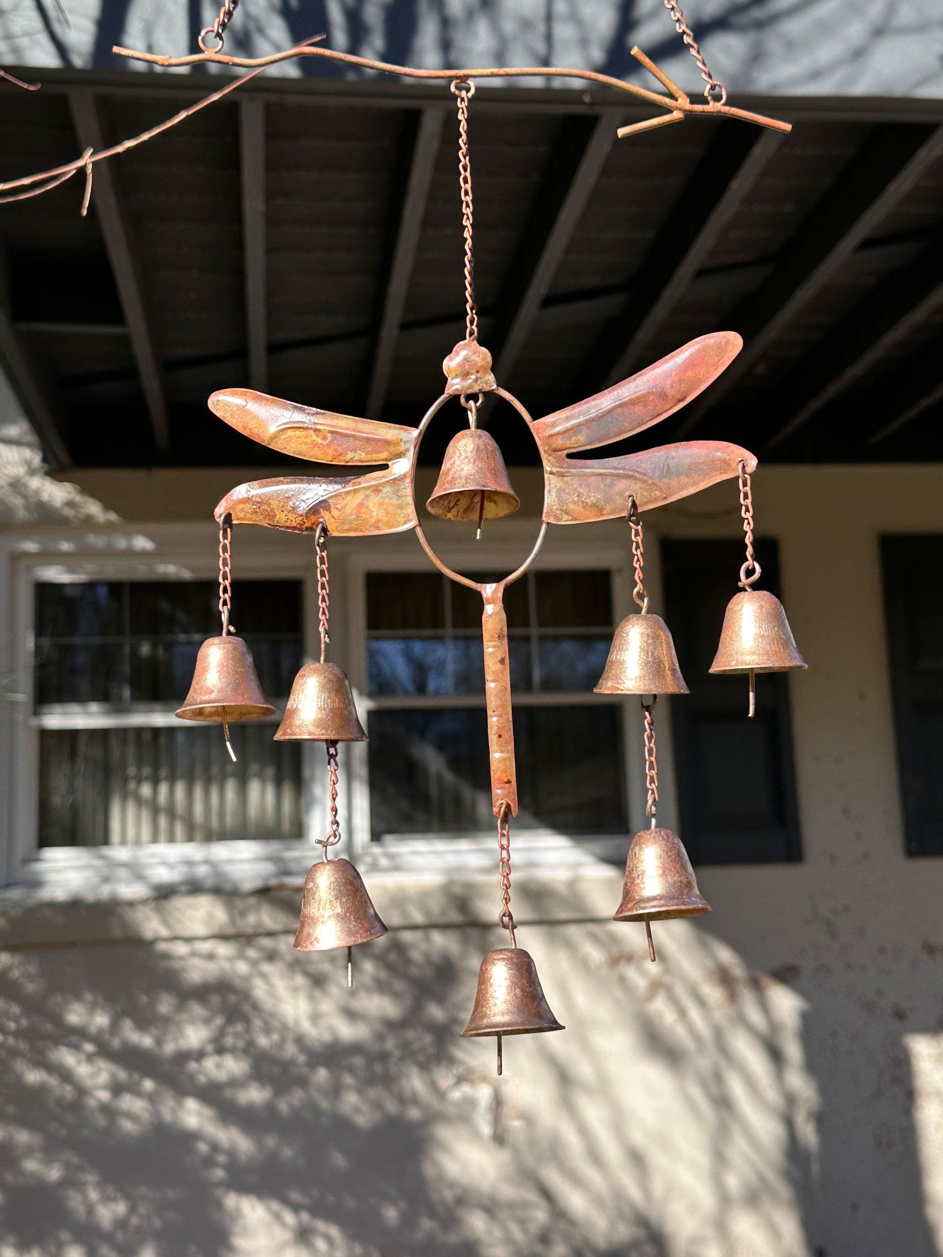 BowLift | Dragonfly Wind Chime with Bells Handmade Decor