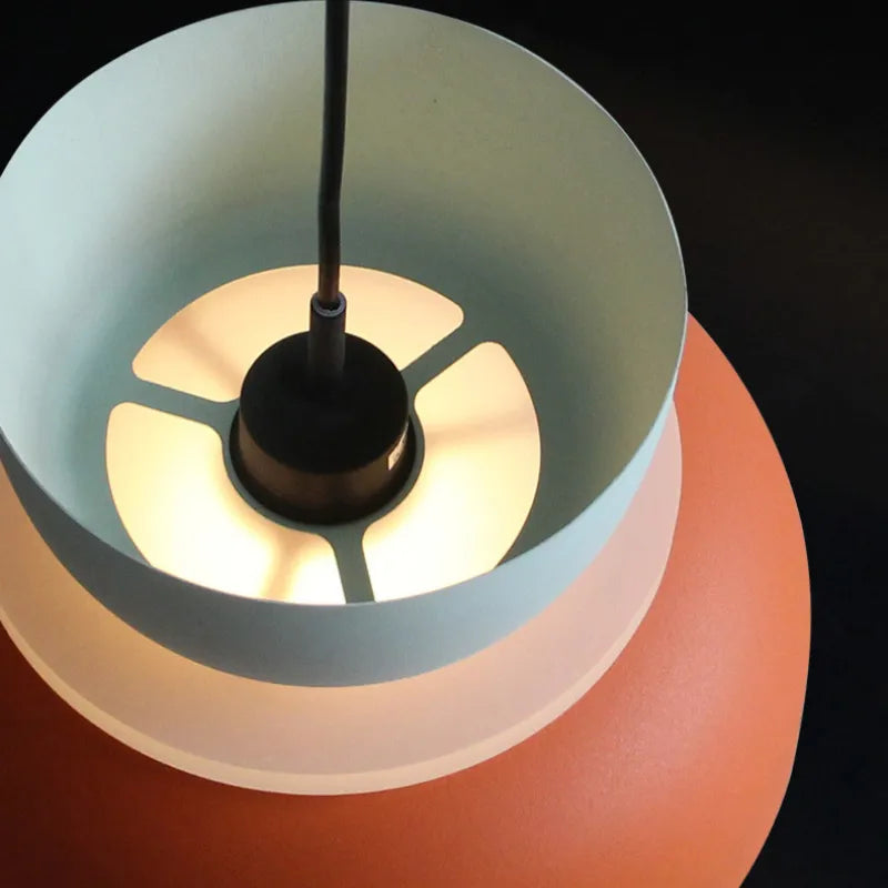 BowLift | LuminaGlow - Modern Pendant Light in Scandinavian Macaron Style