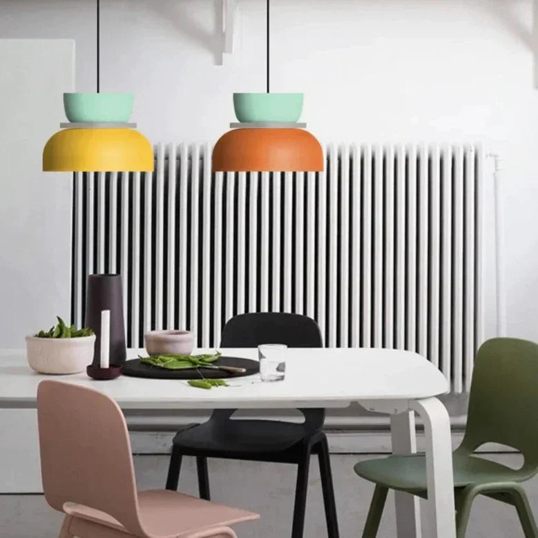 BowLift | LuminaGlow - Modern Pendant Light in Scandinavian Macaron Style