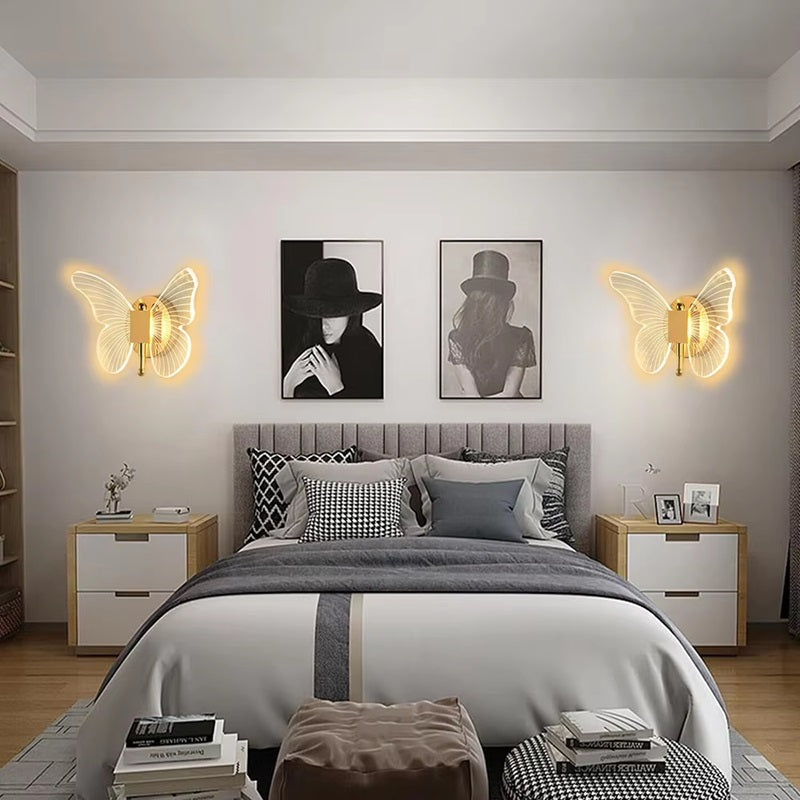 BowLift | Butterfly-Shaped LED Wall Lamp with Three Lighting Modes