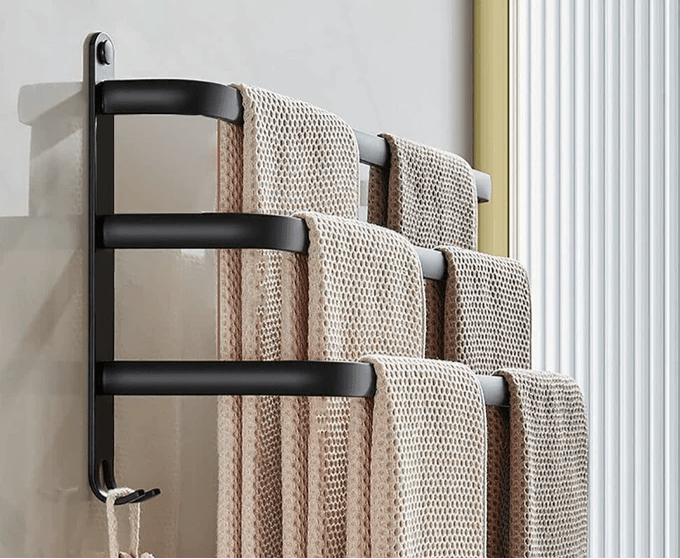 BowLift | Hanging Bathroom Shelf with Practical Towel Holder