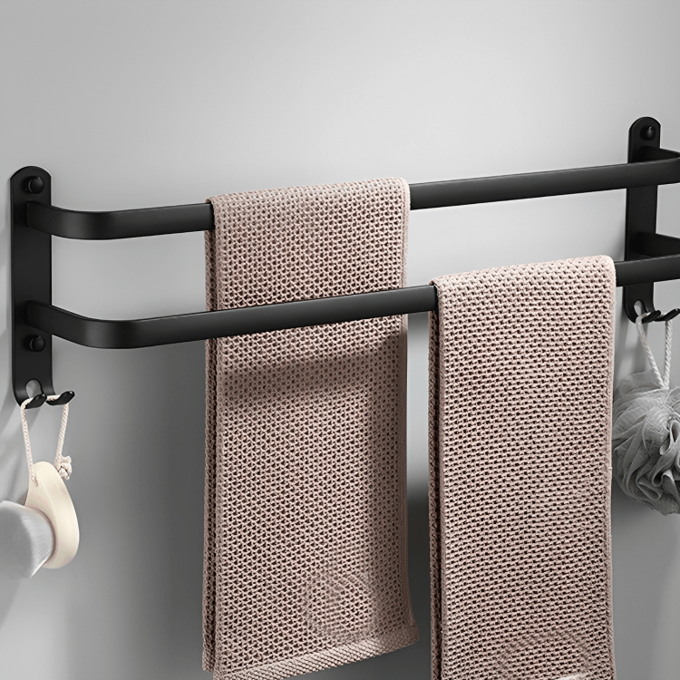 BowLift | Hanging Bathroom Shelf with Practical Towel Holder
