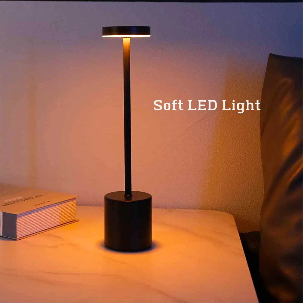 BowLift | Wireless Metal LED Table Lamp - LumiMetal