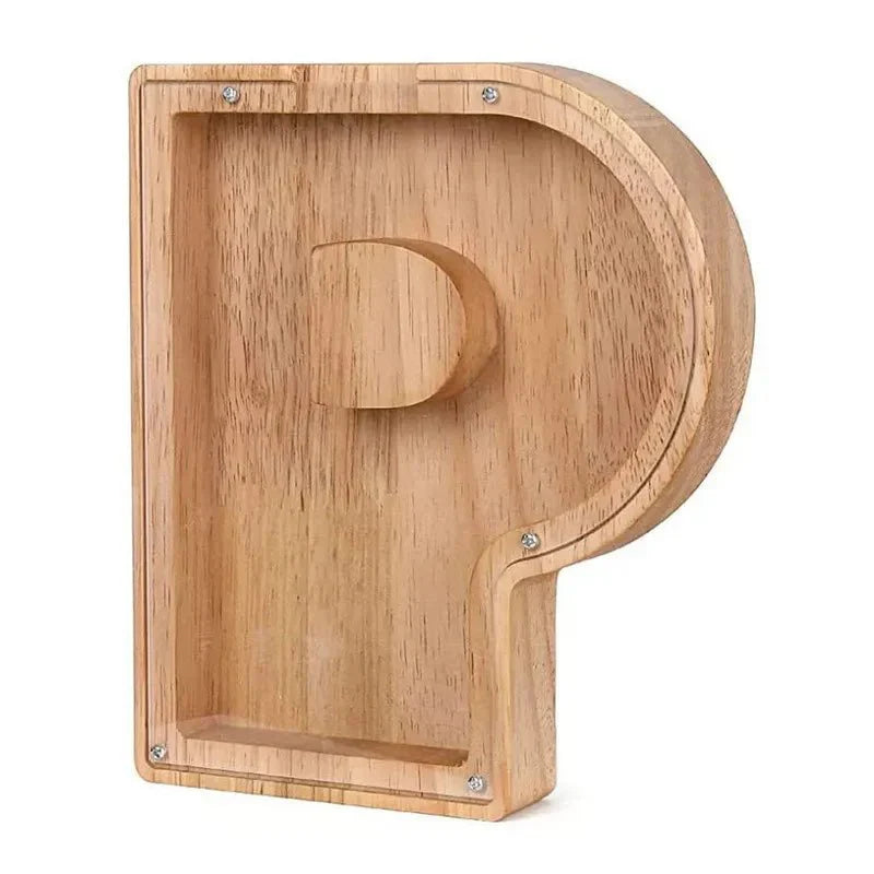BowLift | Wooden Alphabet Letters 'Initial' Piggy Bank