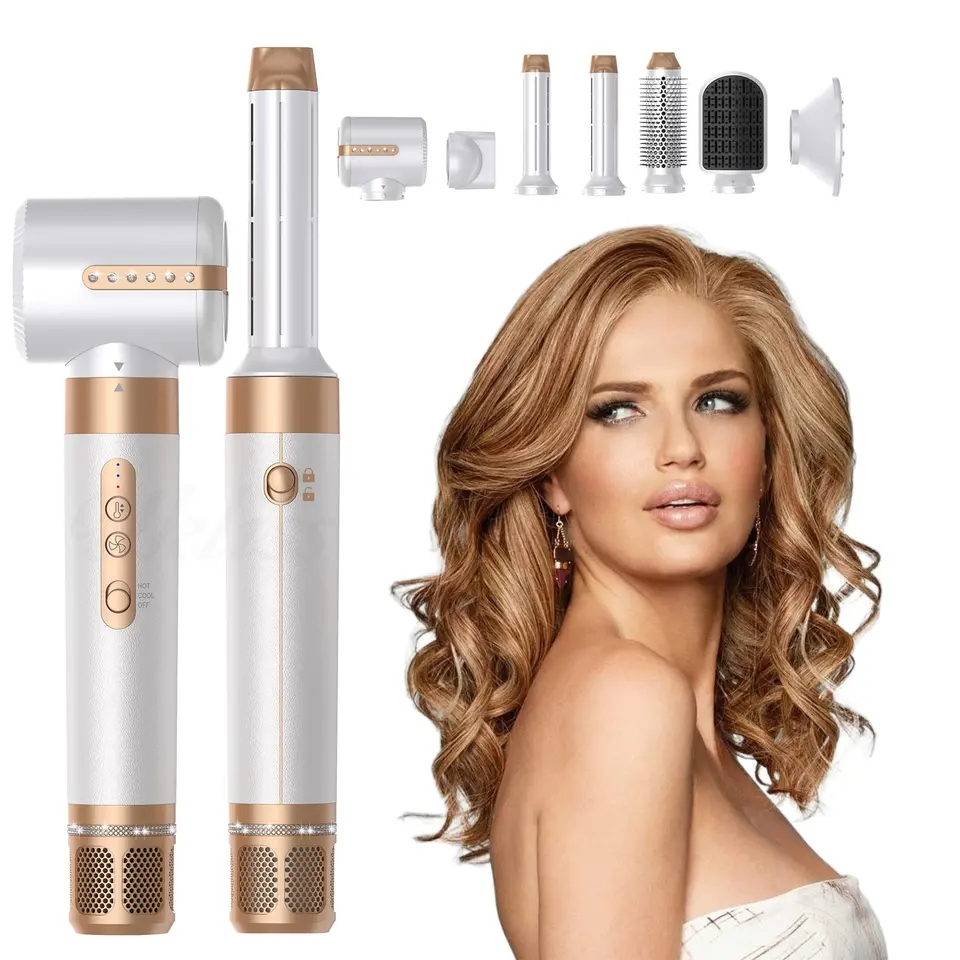 BowLift | 7-in-1 Airwrap Hair Styler | Multi-Functional Styling Tool for Curls, Waves & Straightening