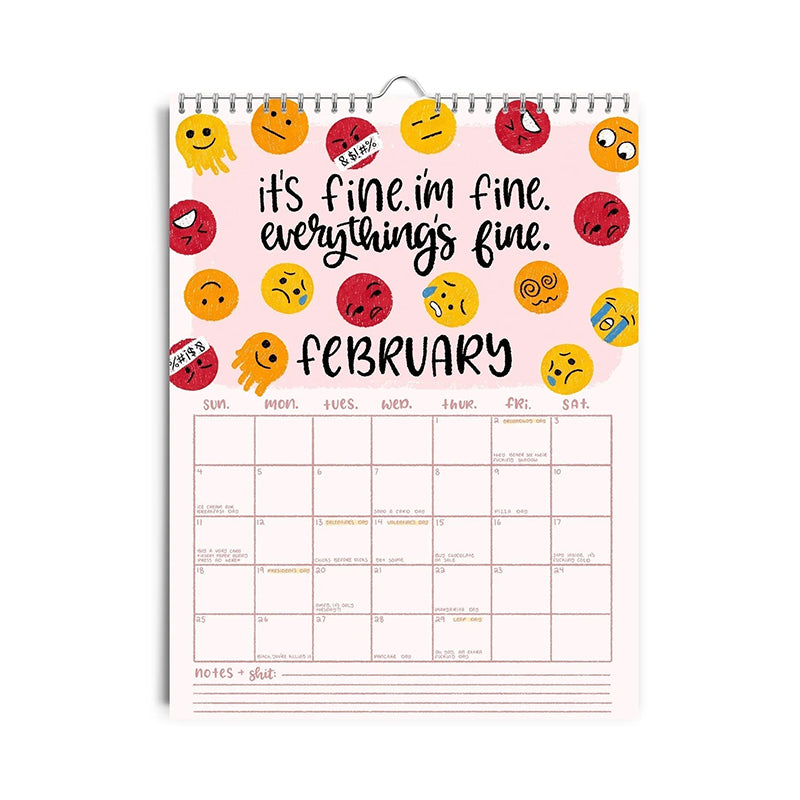 BowLift | HERE WE GO AGAIN DAMN IT 2025 CALENDAR