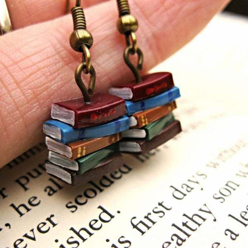 BowLift | Book stack earrings