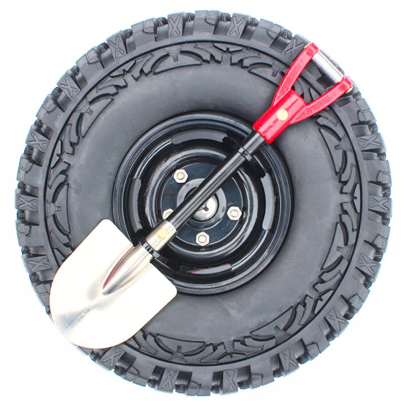 BowLift | Car Decoration Gadgets, with Mini Simulation Spare Tire, Shovel, Antenna & Base, Compatible with Vehicles of All Makes and Models