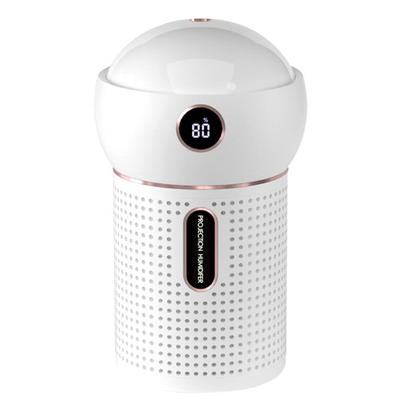 BowLift | 3-in-1 Portable Rechargeable Mini Humidifier, with 360¬∞ Dynamic Projection & Night Light, for Home, Office & Party