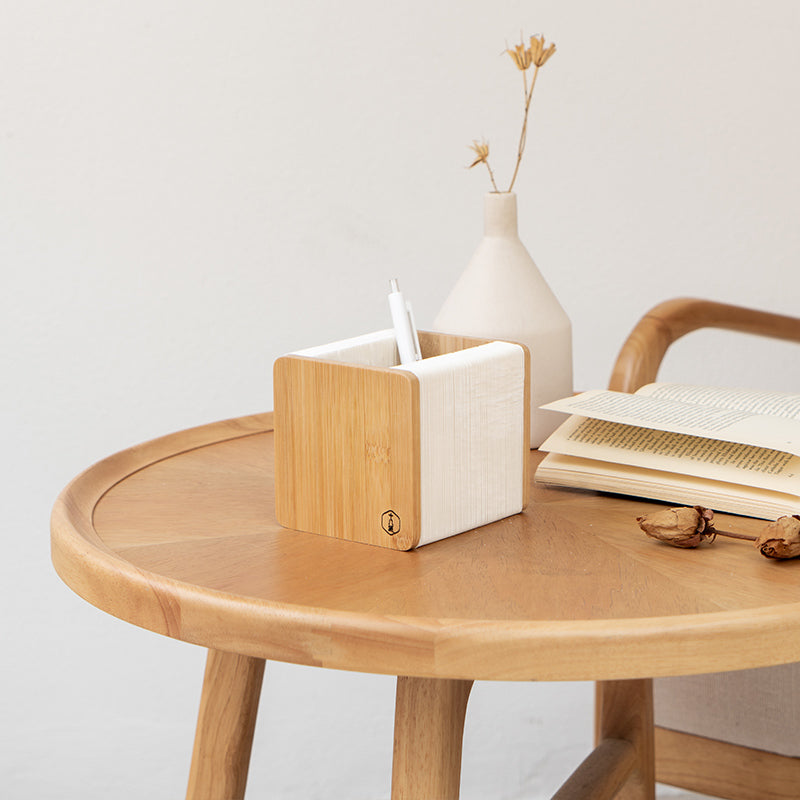 BowLift | Retractable Desktop Pen Holder, with Accordion Structure, Large Storage Space and Minimalist Design, for Home & Office