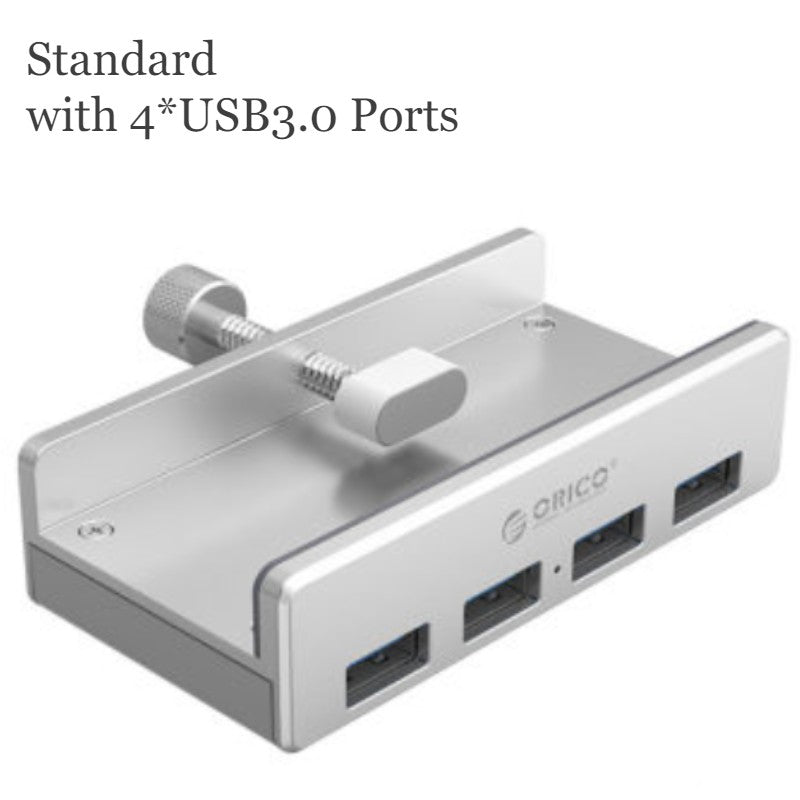 BowLift | Creative Back Clip Snap-on USB3.0 Hub, with 4 USB Ports & Easy- to-fix Design, for Ultimate Convenience in Home & Office