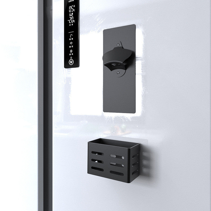 BowLift | Magnetic Fridge-mounted Bottle Opener & Cap Catcher, for Kitchen, Bar, Gift & More