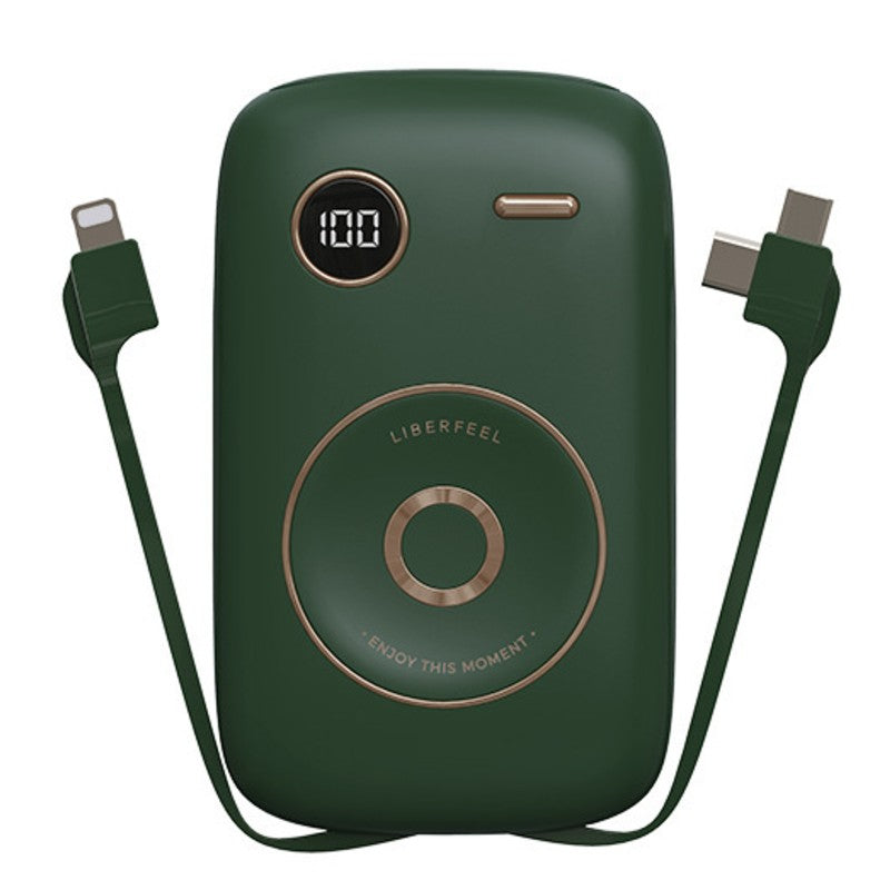 BowLift | 10000mAh Power Bank, with Built-in Cable, LED Battery Display & 6 Outputs, Support Fast Charging