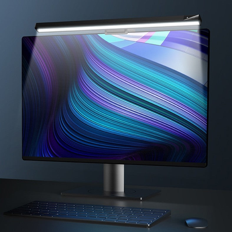 BowLift | Eye-care Computer Monitor Light, with Stepless Dimming, No Glare & Adjustable Light Temperatures, for Home & Office