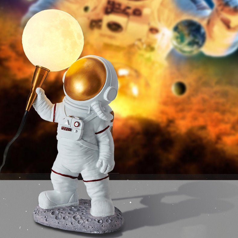 BowLift | CosmoBuddy Astronaut Wall Lamp | Creative Design | Resin & ABS | LED Bedroom Light