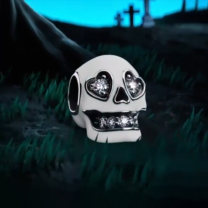 BowLift | Shining Glitter Skull Pendant