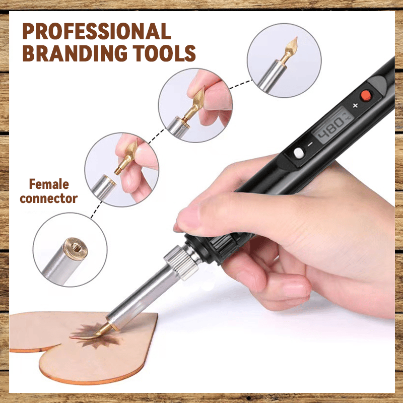 BowLift | 26 Letters Copper Mold —DIY Wood Burning/Carving Set