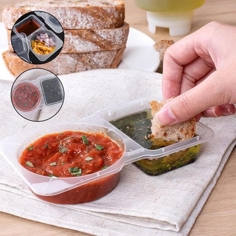 BowLift | Double Compartment Snack Containers with Lids